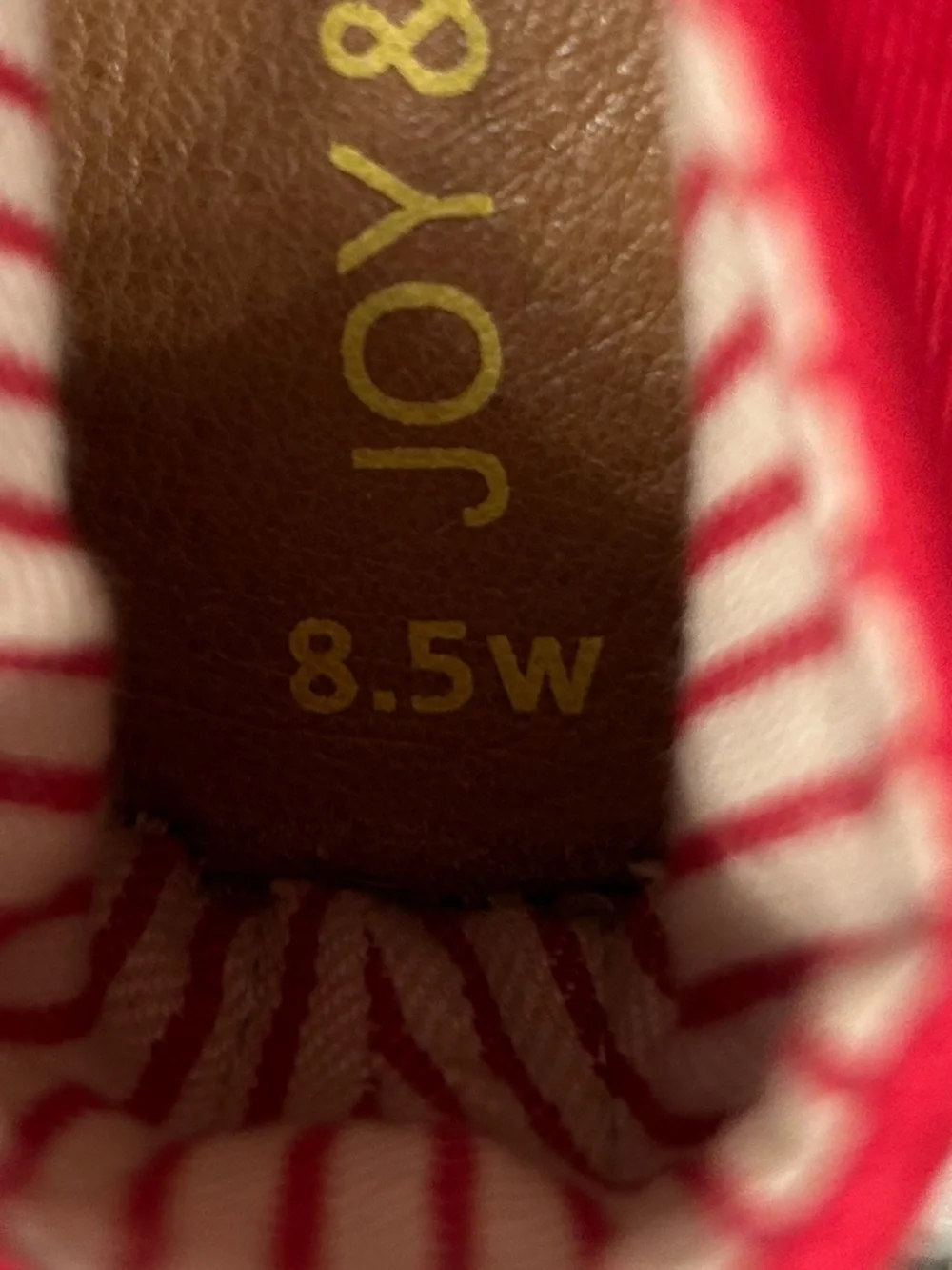 Joy and Mario Red Canvas Espadrilles Size 8.5